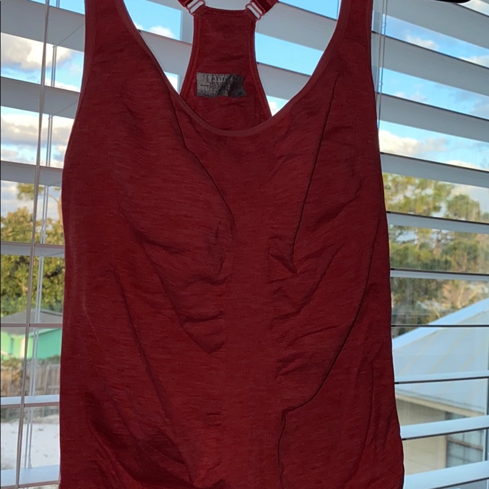 red tank top